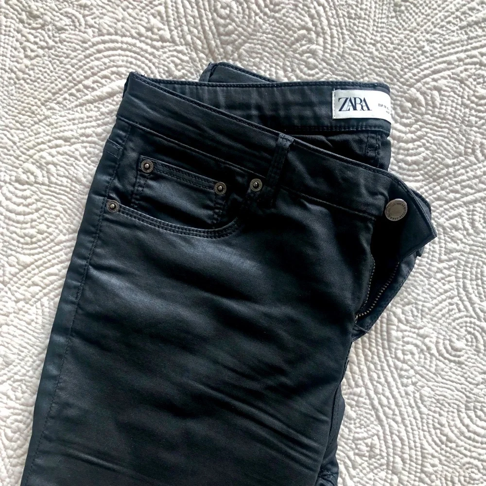 Zara Faux Leather Skinny Pants - Picture 1 of 5